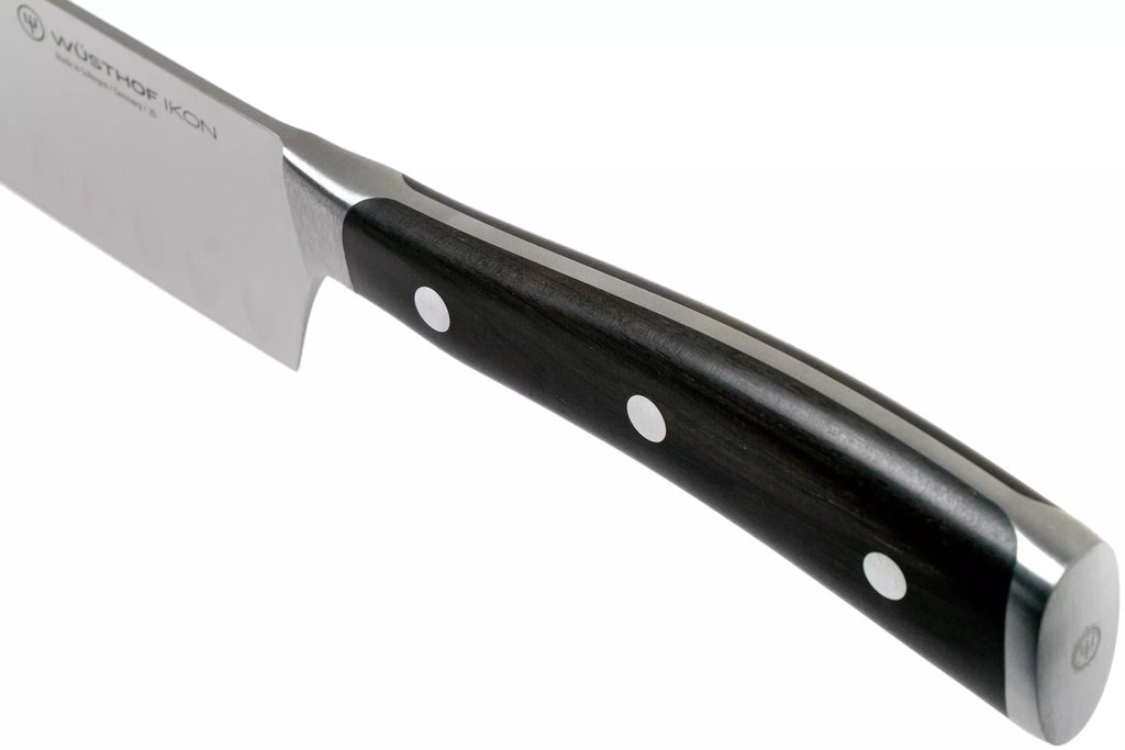 Cuchillo Wüsthof Ikon Santoku Alveolado 17 cm - #pino_y_jacaranda#