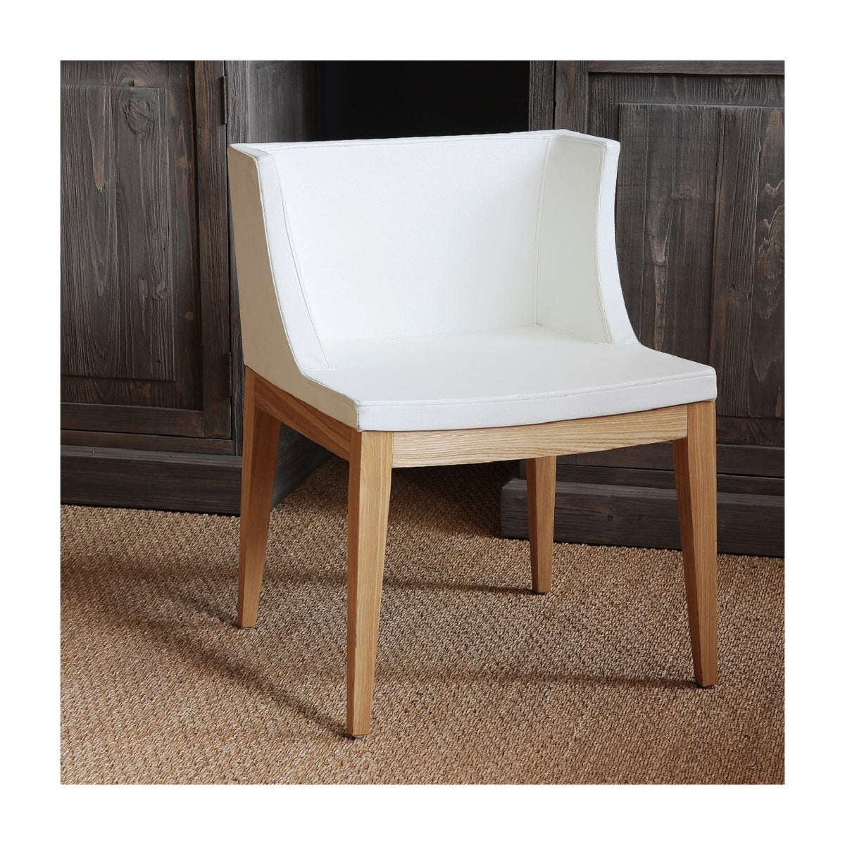 Set de 2 sillones de madera blancos Iznate