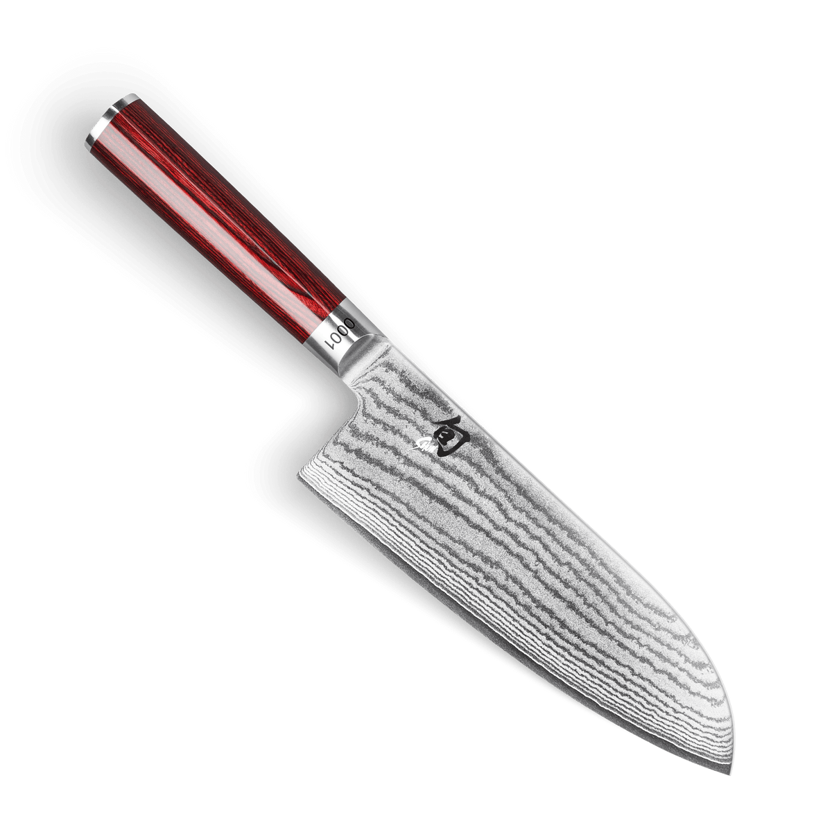 Santoku ancho Kai Shun Classic Red edición limitada