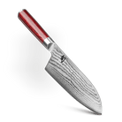 Santoku ancho Kai Shun Classic Red edición limitada