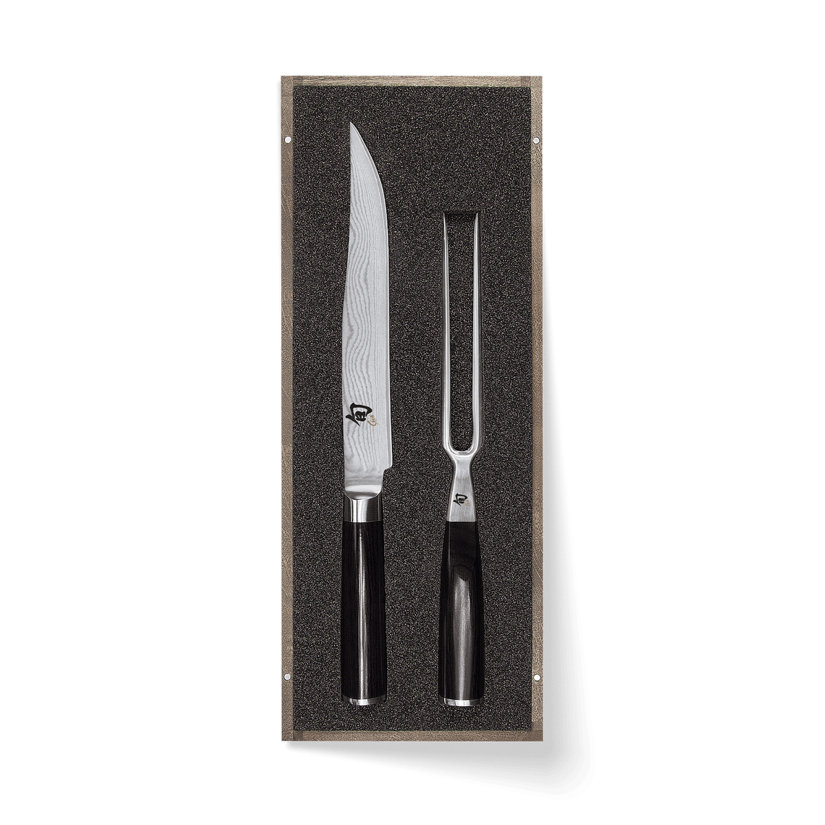 Set de trinchar Kai Shun Classic con cuchillo y tenedor