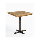 Mesa de comedor cuadrada de pino y hierro Cartajima
