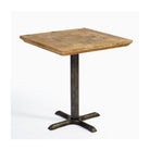 Mesa de comedor cuadrada de pino y hierro Cartajima