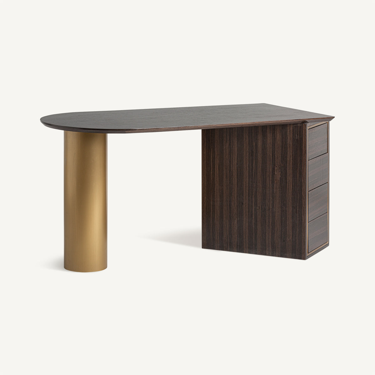 Escritorio de madera de pino y acero Spetses