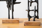 Escultura Abstracta Anzio - #pino_y_jacaranda#