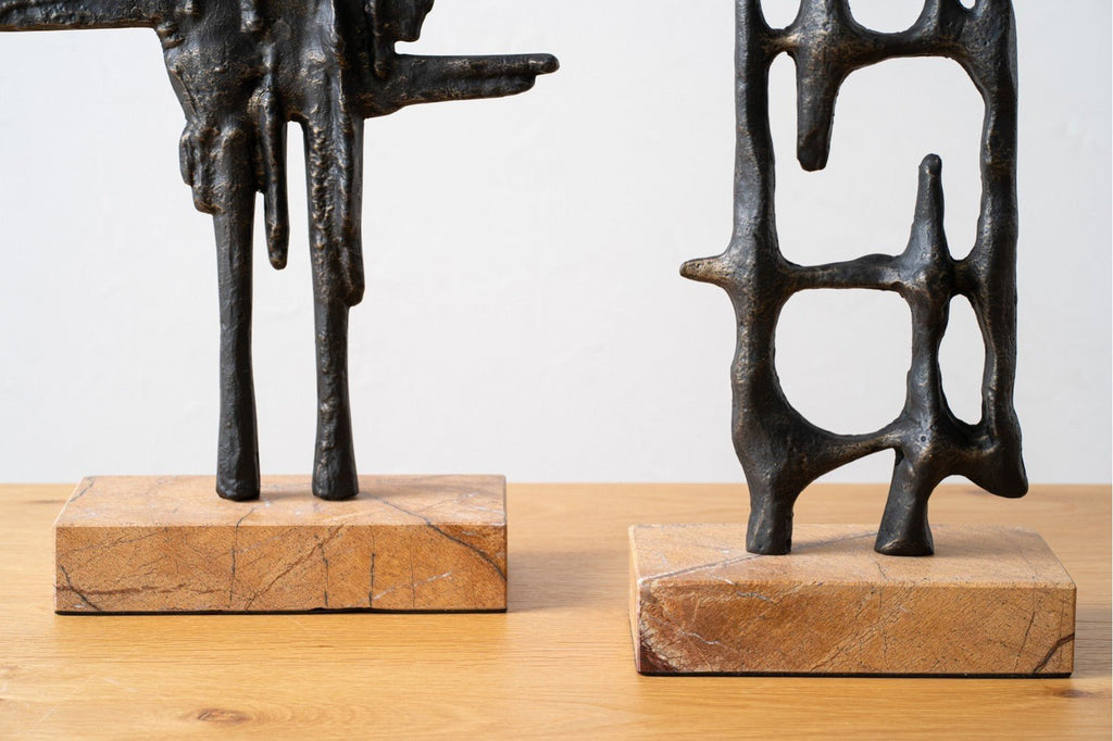 Escultura Abstracta Anzio - #pino_y_jacaranda#