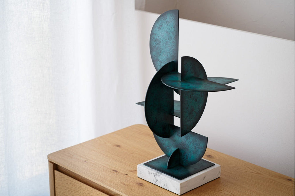 Escultura Abstracta Nora - #pino_y_jacaranda#