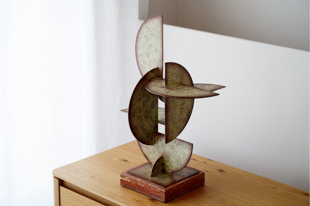 Escultura Abstracta Nora - #pino_y_jacaranda#
