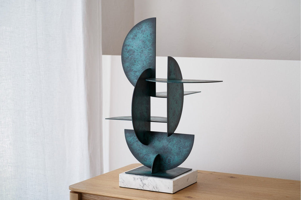 Escultura Abstracta Nora - #pino_y_jacaranda#