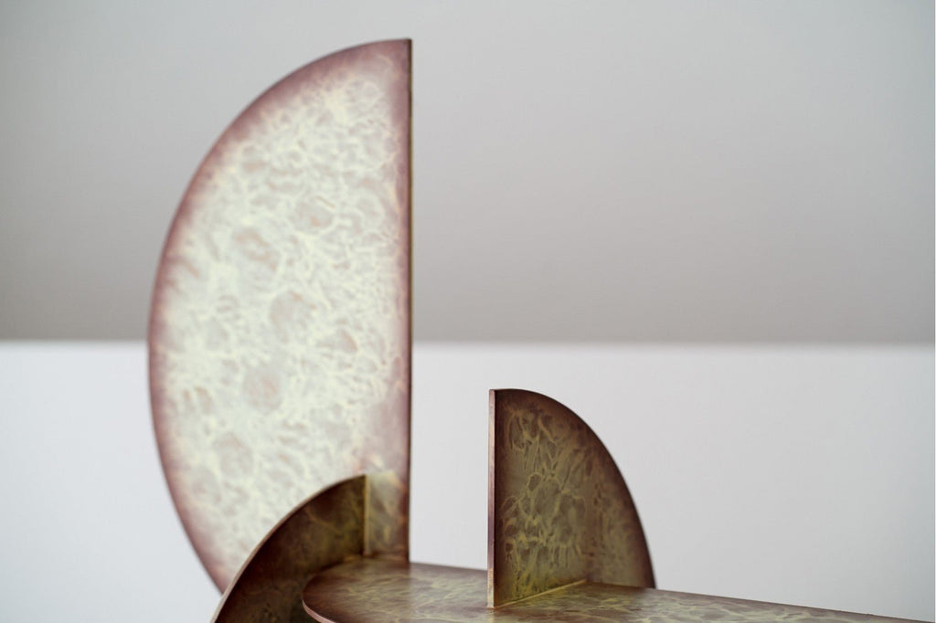 Escultura Abstracta Nora - #pino_y_jacaranda#