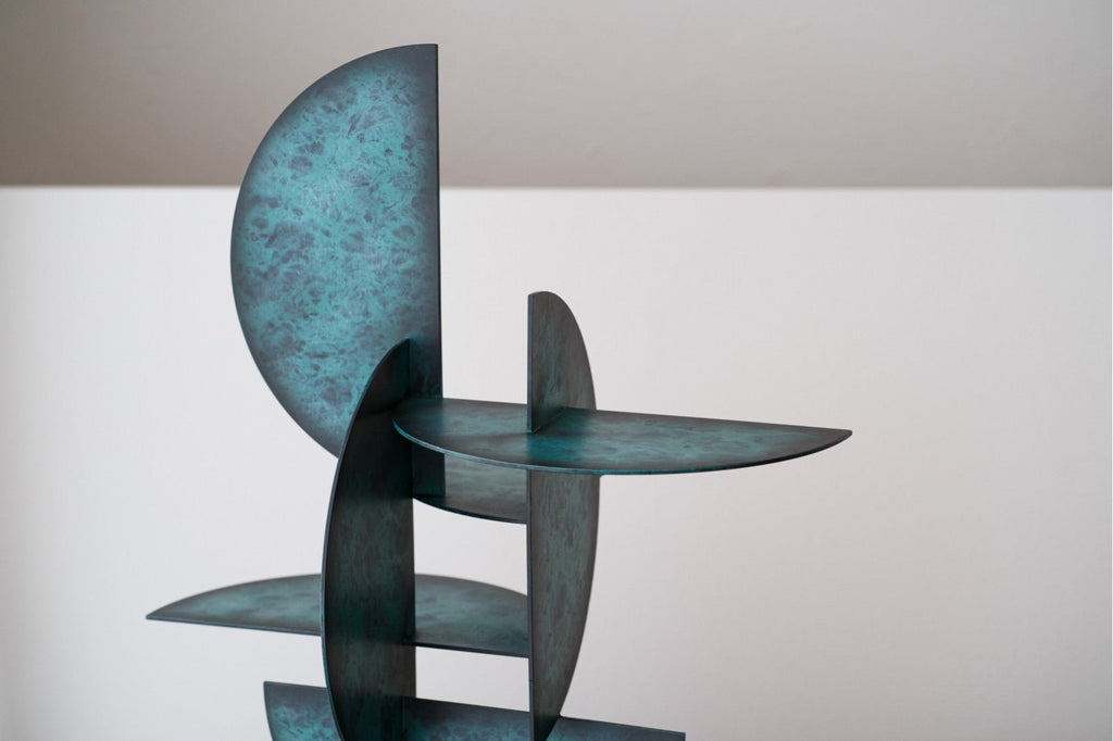 Escultura Abstracta Nora - #pino_y_jacaranda#