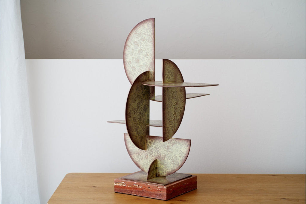 Escultura Abstracta Nora - #pino_y_jacaranda#