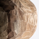 Escultura de madera de teka Thira natural