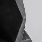 Escultura de madera de teka Thira negra
