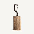 Escultura de madera tropical y hierro Astypalea