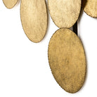 Escultura de metal dorado Battipaglia