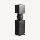 Escultura de suelo de mármol negro Leiva