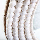 Espejo de cuerda y conchas blanco Balsapintada