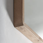 Espejo de madera de mango Molyvos 90 x 90 cm