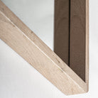 Espejo de madera de mango Molyvos 90 x 90 cm