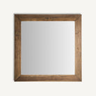 Espejo de madera de olmo Agistri 140 x 140 cm