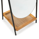 Espejo de madera y ratán Serifos