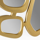 Espejo de metal dorado Tilos
