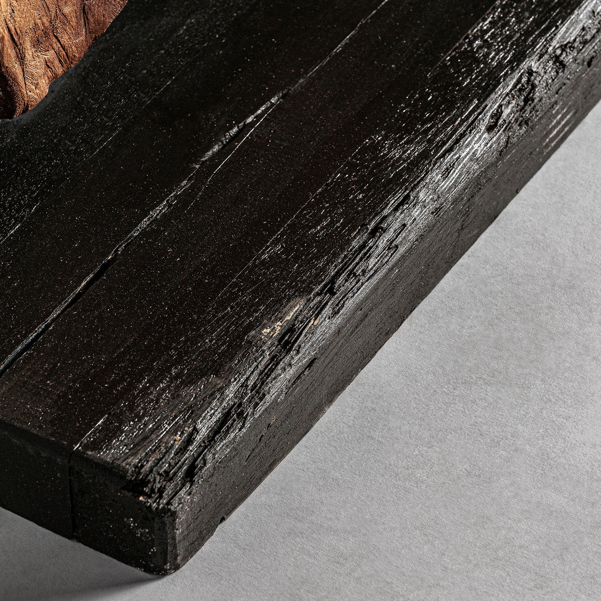 Espejo de pie de madera de teka Zagori