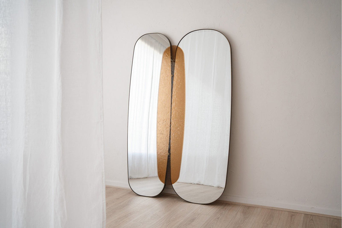 Espejo Decorativo Aura Ámbar - pino_y_jacaranda