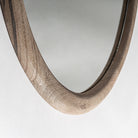 Espejo redondo de madera de mango Molyvos Ø98 cm