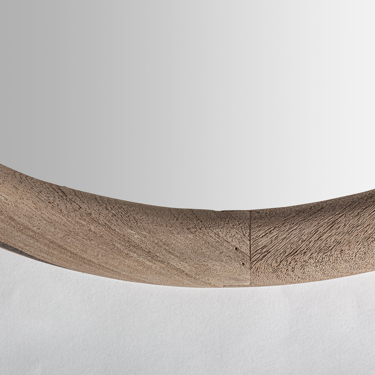 Espejo redondo de madera de mango Molyvos Ø98 cm