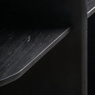 Estantería de mango y mármol Palamós negra 110 cm