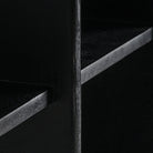 Estantería de mango y mármol Palamós negra 120 cm