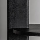 Estantería de mango y mármol Palamós negra 120 cm