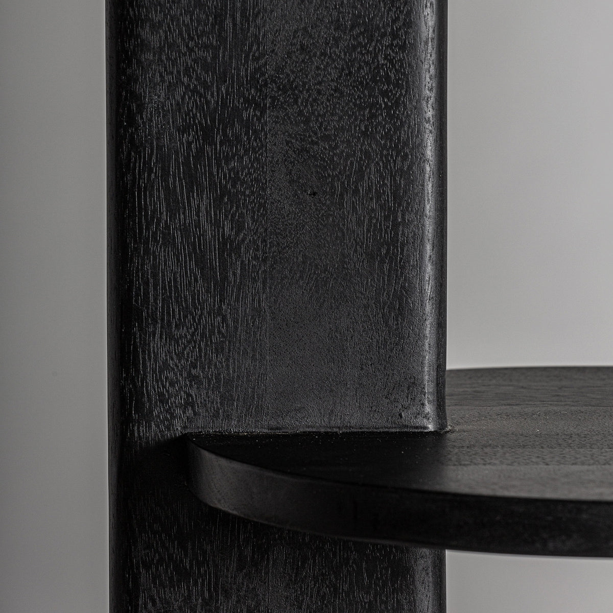Estantería de mango y mármol Palamós negra 120 cm