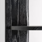 Estantería de roble y mármol Palamós negra 123 cm