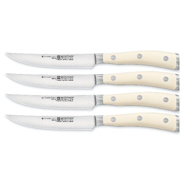 Estuche de 4 Cuchillos Wüsthof Steak Ikon Creme - #pino_y_jacaranda#