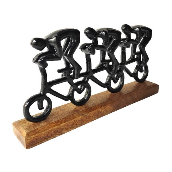 Figura Decorativa Ciclistas - pino_y_jacaranda