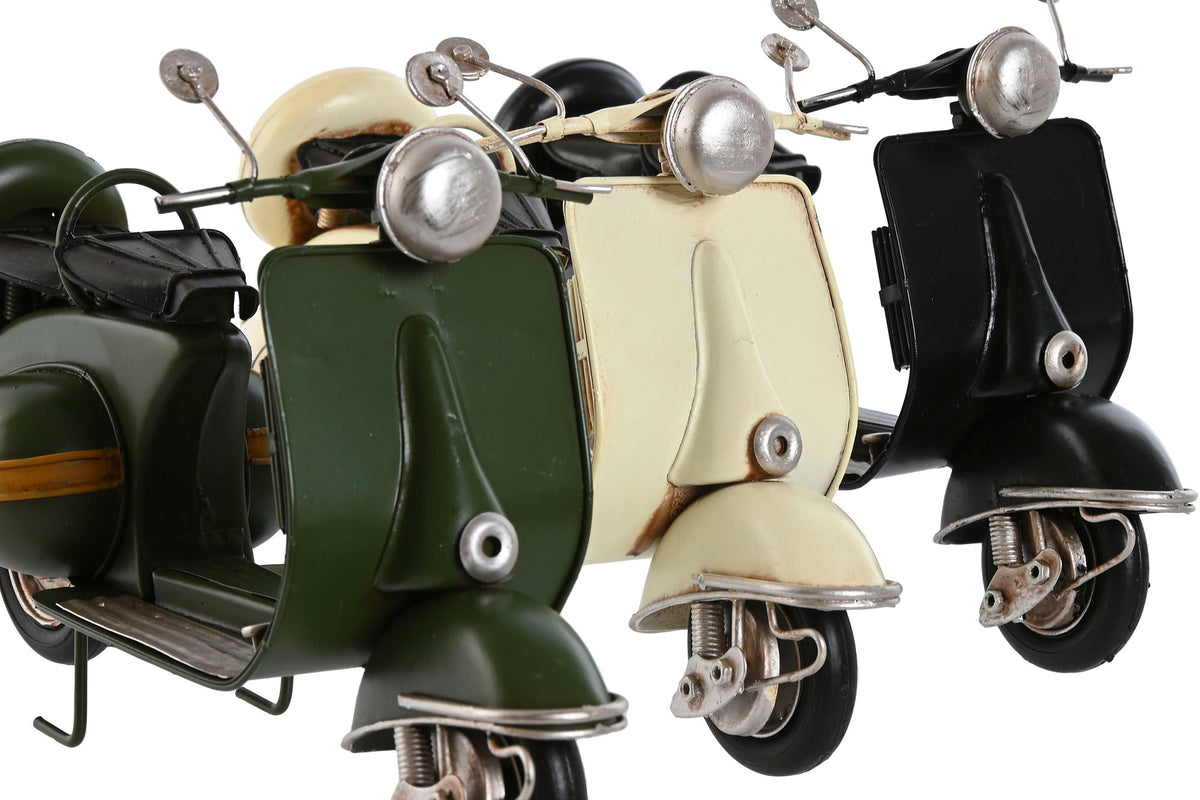 Figura Decorativa Vespa con Cesta - #pino_y_jacaranda#