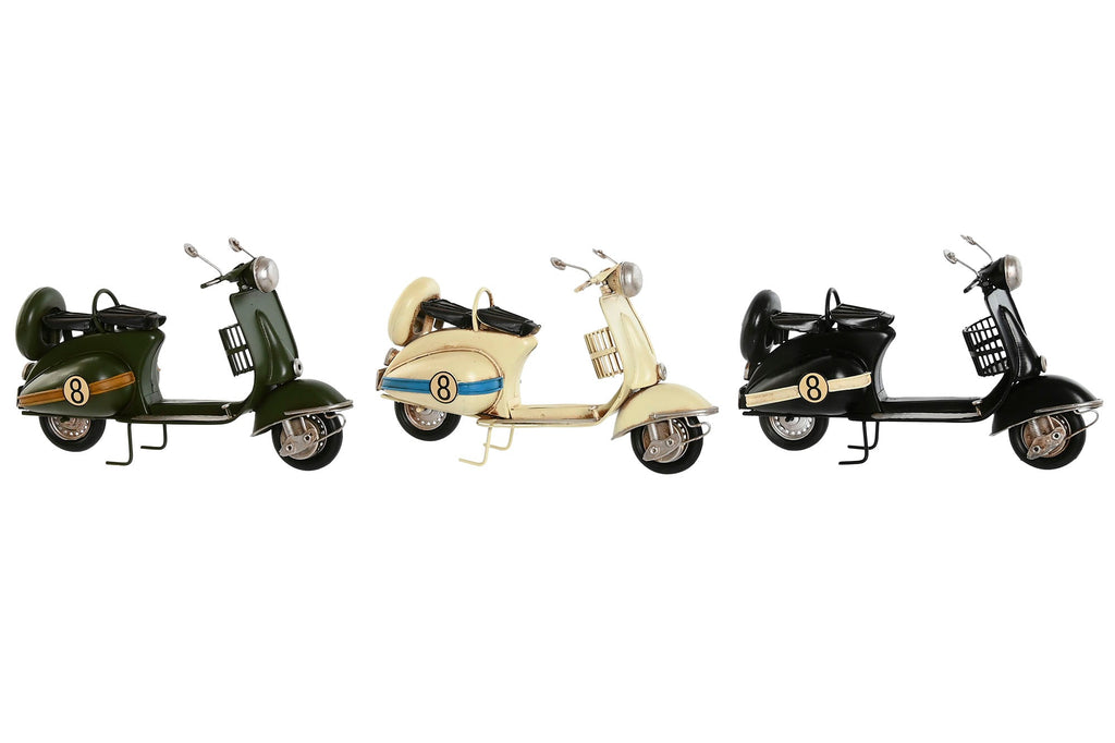 Figura Decorativa Vespa con Cesta - #pino_y_jacaranda#