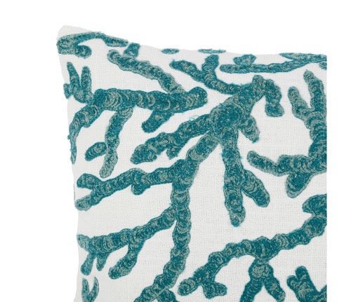 Funda de Cojín Coral Turquesa - pino_y_jacaranda