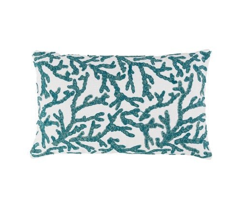 Funda de Cojín Coral Turquesa - pino_y_jacaranda