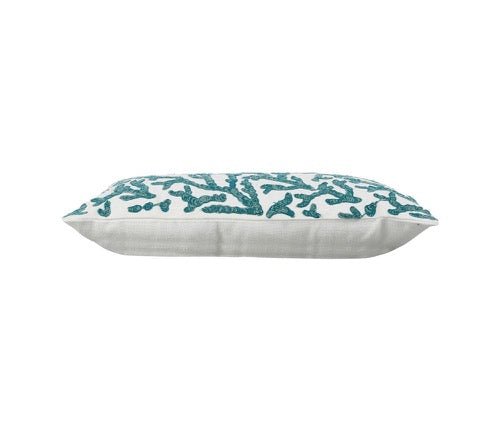 Funda de Cojín Coral Turquesa - pino_y_jacaranda