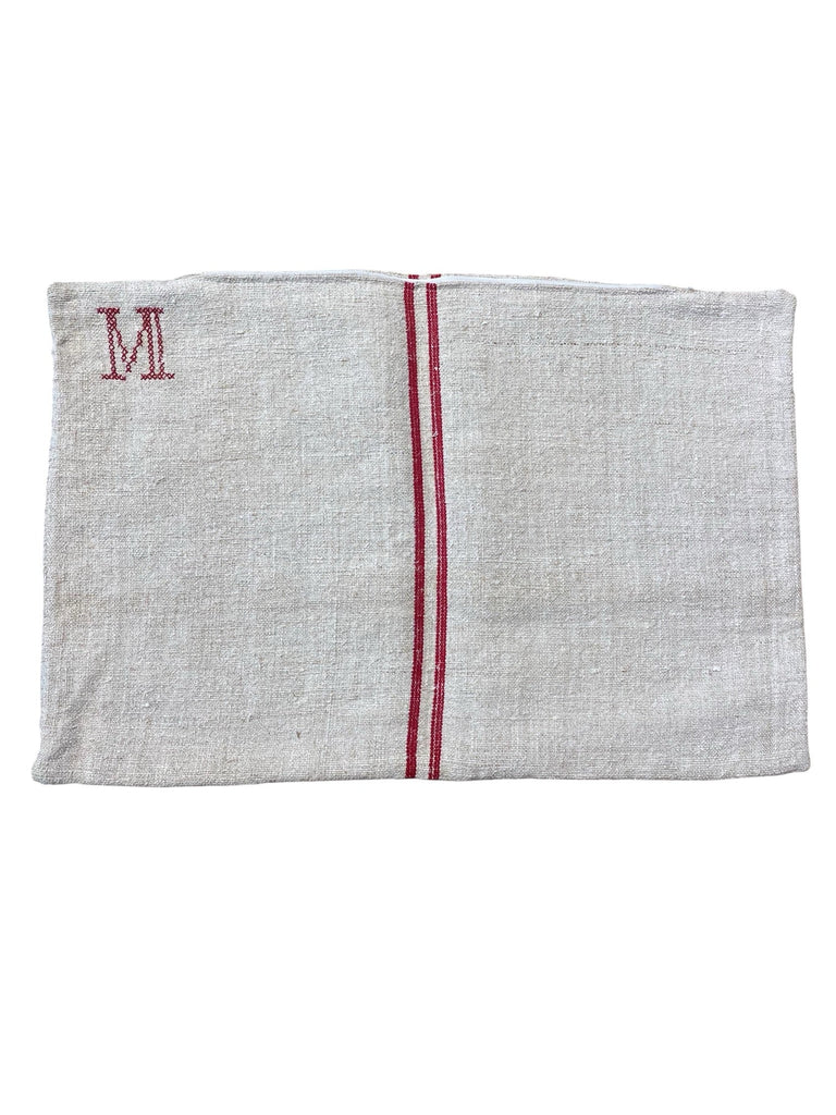 Funda de Cojín de Lino Antiguo Maison - pino_y_jacaranda