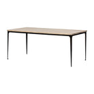 Mesa de comedor natural de pino y hierro Foque