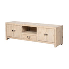 Piecero natural de pino con 4 puertas y 1 cajón Ningyan