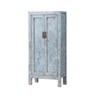 Armario azul de pino con 2 puertas Cidacos