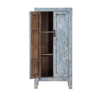 Armario azul de pino con 2 puertas Cidacos