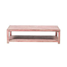 Mesa de centro rosa de pino Sahona