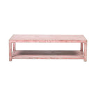 Mesa de centro rosa de pino Estornino